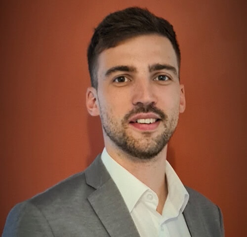Young professional man in a suit